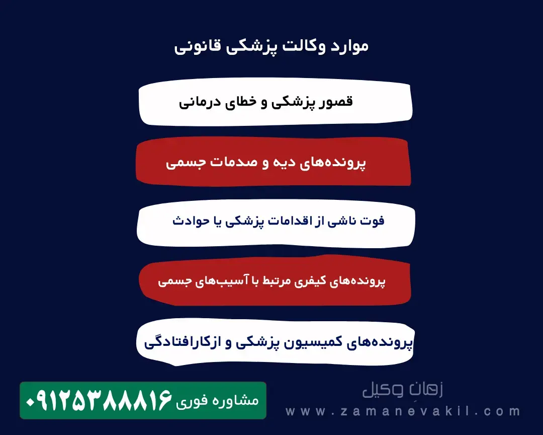 به دنبال وکیل متخصص پزشکی قانونی هستید؟